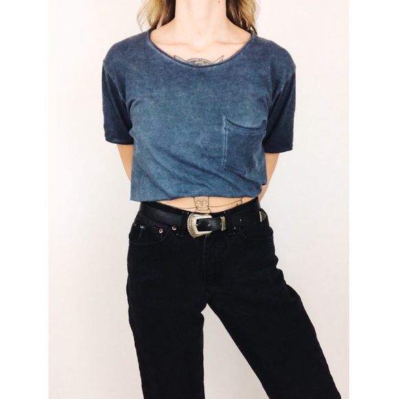 H&M Other - Burnout Raw-Edge Tee